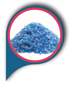 Blue Pet Flakes