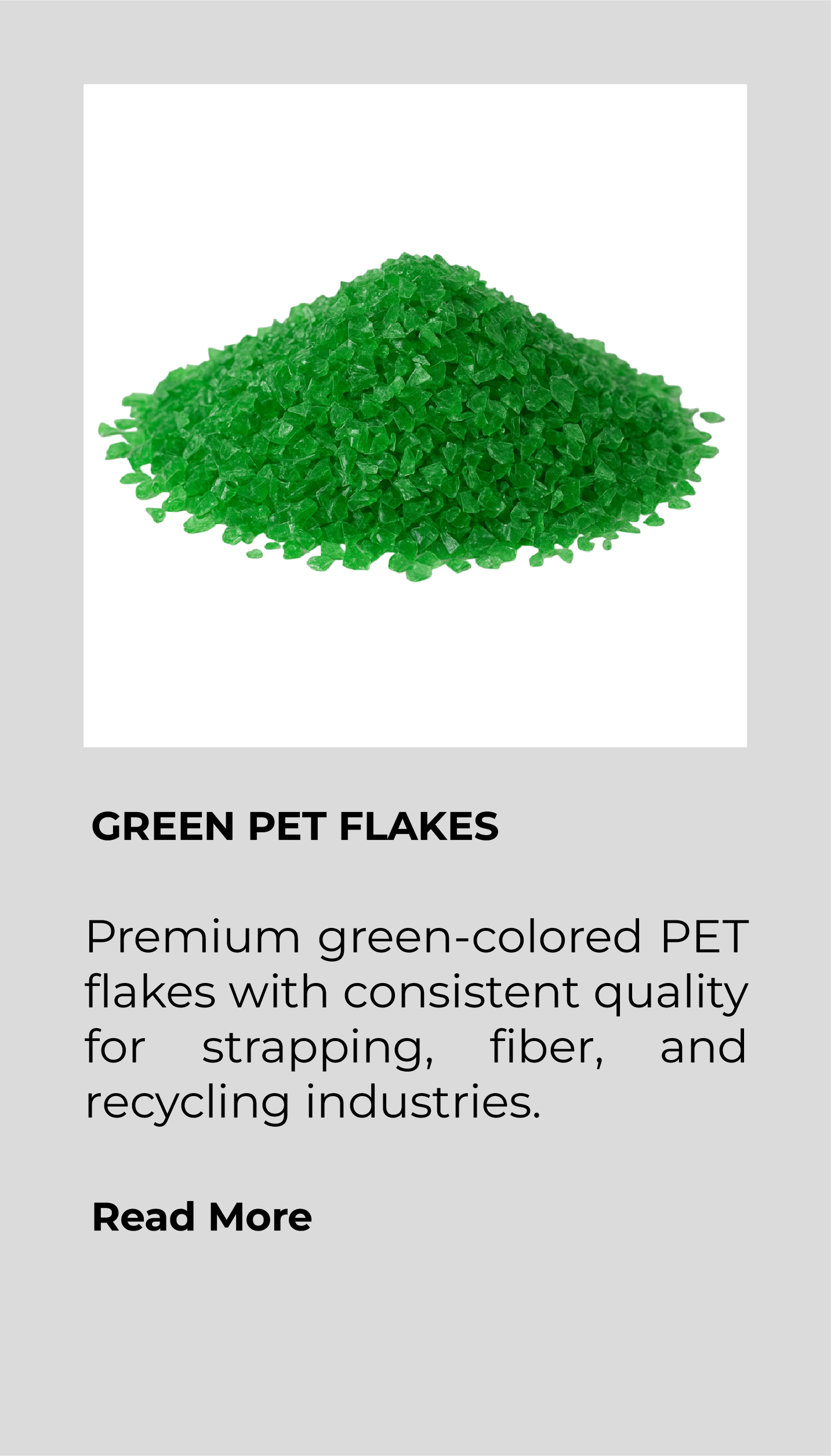 Green PET Flakes