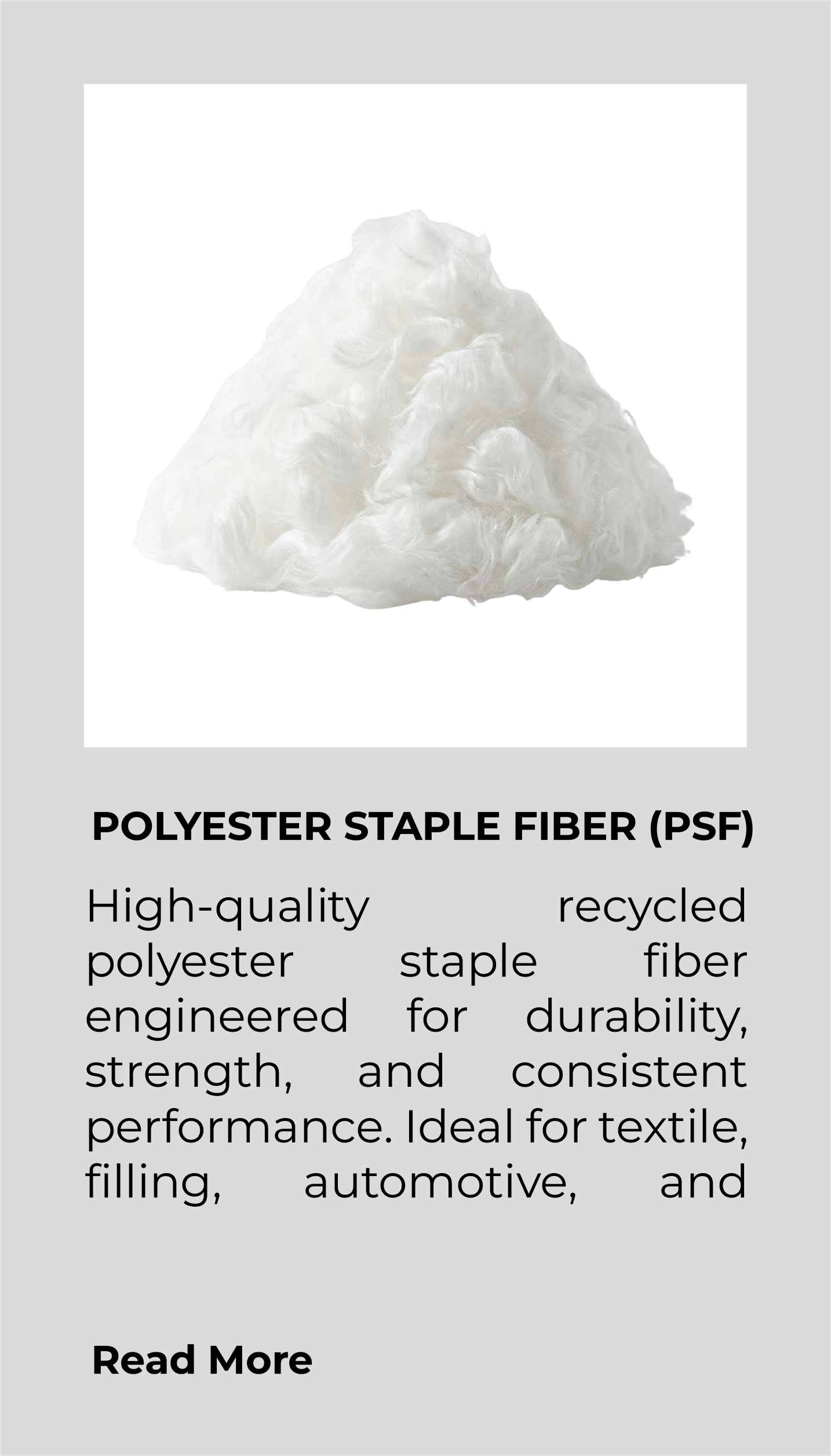 Polyester Staple Fiber (PSF)