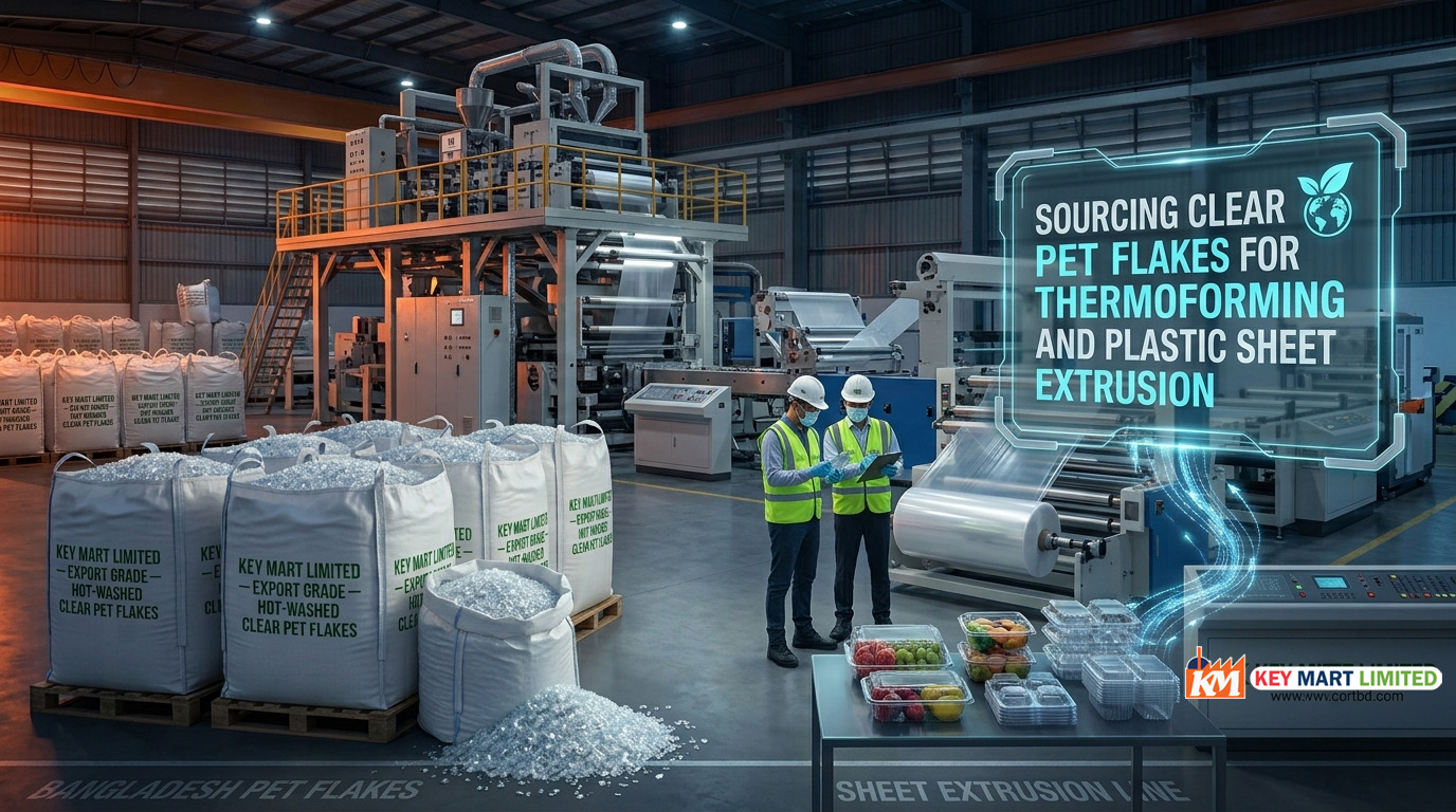 Clear PET Flakes for Thermoforming & Plastic Sheet Extrusion
