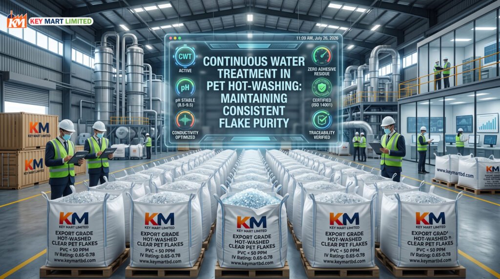 Consistent Flake Purity: Continuous Water Treatment in PET Hot-Washing