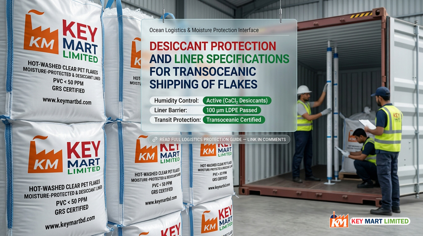 Desiccant Protection & Liner Specs for Transoceanic PET Flake Shipping