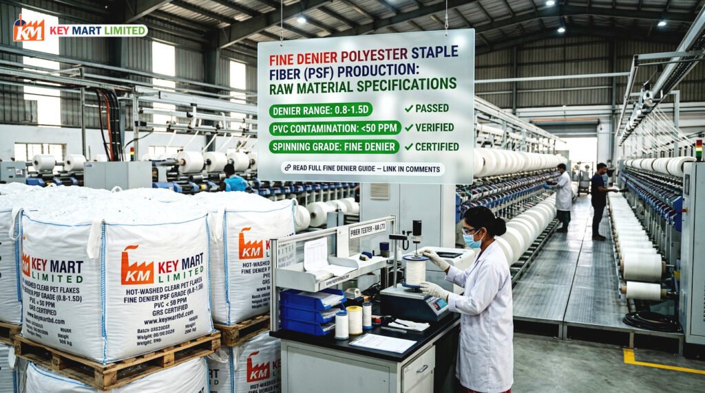 Fine Denier Polyester Staple Fiber (PSF): Raw Material Specifications