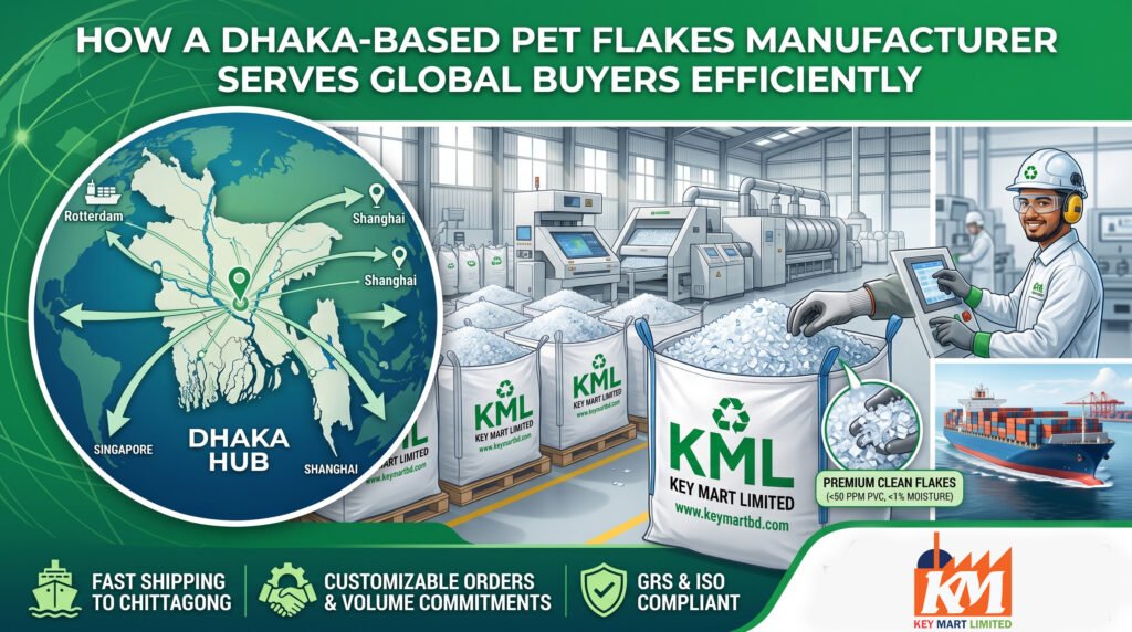 How a Dhaka-Based PET Flakes Manufacturer Serves Global Buyers Efficiently