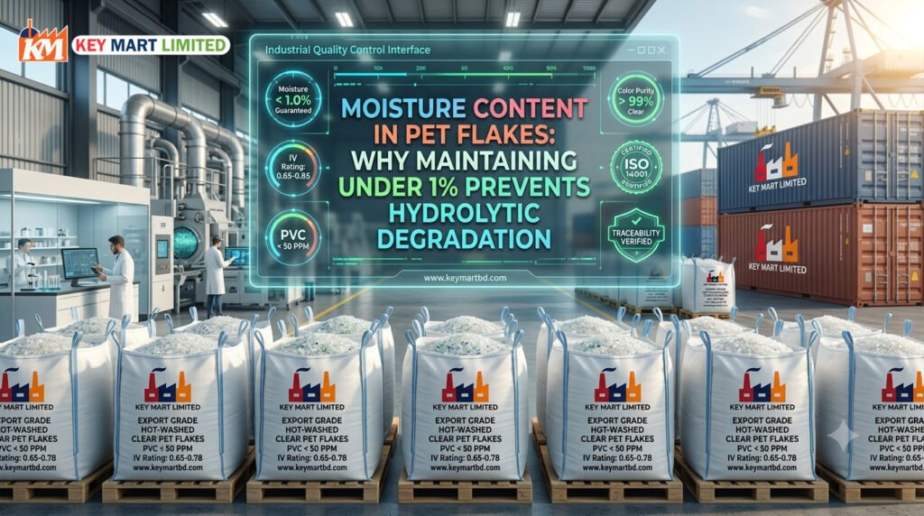 Moisture Content in PET Flakes: Why Maintaining Under 1% Prevents Hydrolytic Degradation