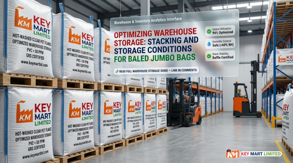 Optimizing Warehouse Storage: Stacking Baled Jumbo Bags for PET Flakes