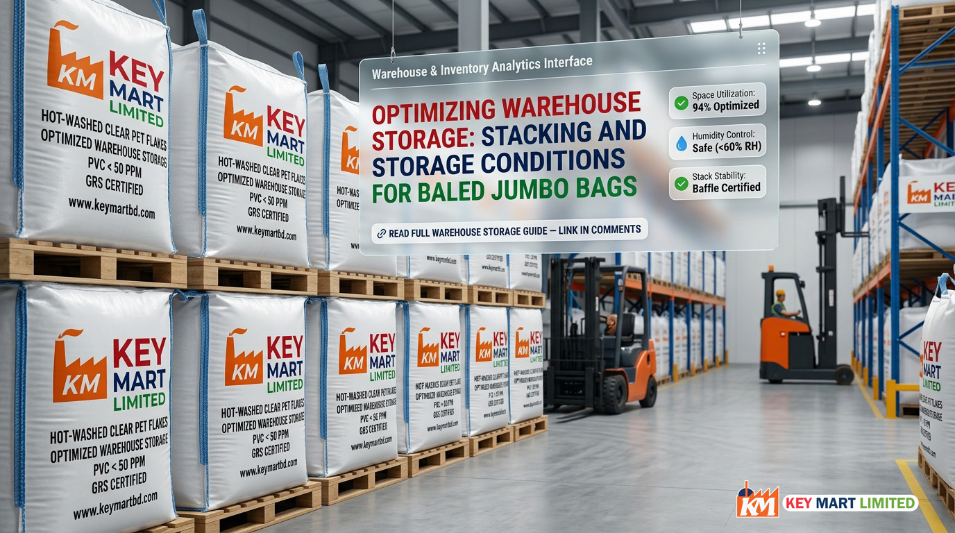 Optimizing Warehouse Storage: Stacking Baled Jumbo Bags for PET Flakes