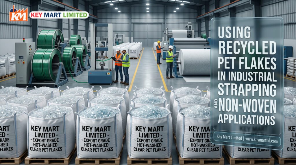 Recycled PET Flakes for Industrial Strapping & Non-Woven Use