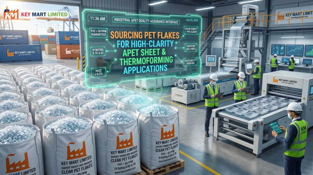 Sourcing PET Flakes for High-Clarity APET Sheet & Thermoforming