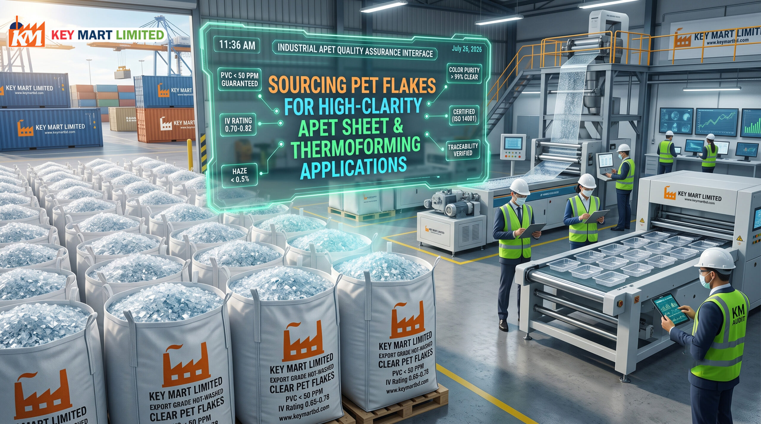 Sourcing PET Flakes for High-Clarity APET Sheet & Thermoforming