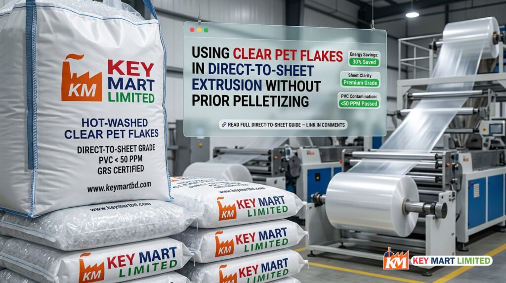 Using Clear PET Flakes in Direct-to-Sheet Extrusion