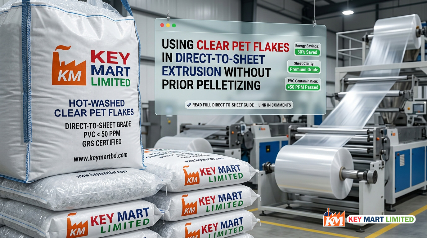 Using Clear PET Flakes in Direct-to-Sheet Extrusion
