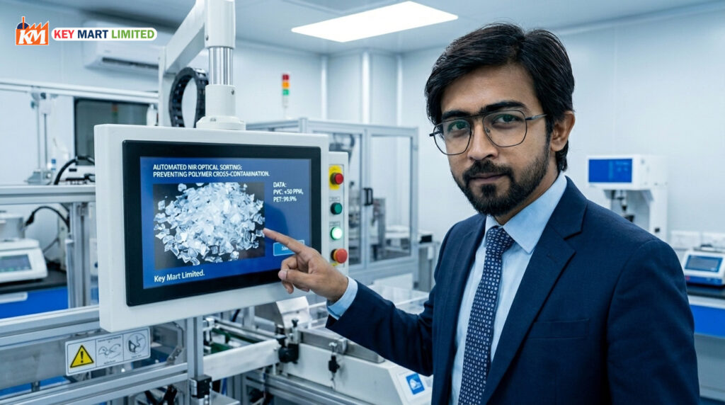 Automated NIR Optical Sorting: Preventing PET Flakes Cross-Contamination