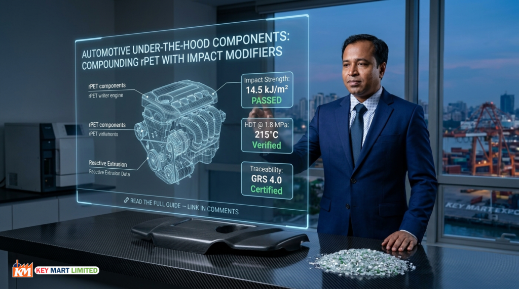 Automotive Under-the-Hood rPET: Compounding with Impact Modifiers