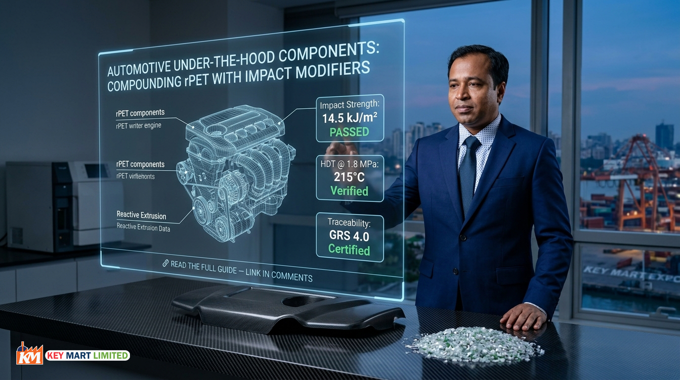 Automotive Under-the-Hood rPET: Compounding with Impact Modifiers