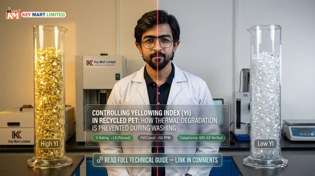 Controlling Yellowing Index (YI) in Recycled PET Flakes | Key Mart Limited