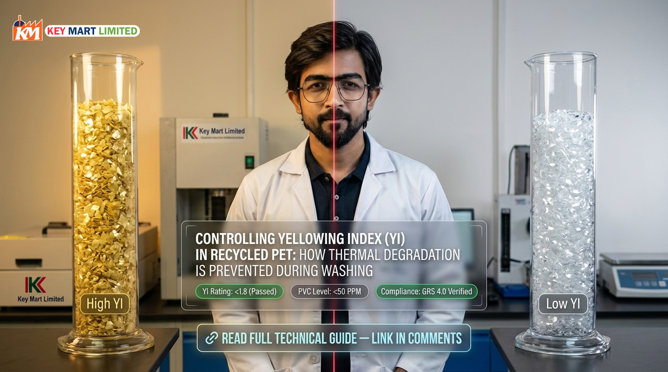 Controlling Yellowing Index (YI) in Recycled PET Flakes | Key Mart Limited
