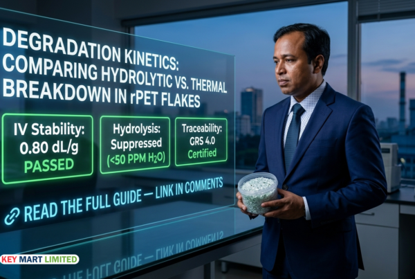 Degradation Kinetics: Hydrolytic vs Thermal Breakdown in rPET Flakes