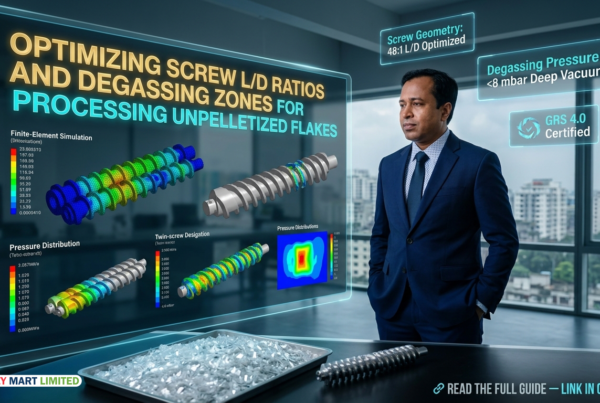 Direct Flake Extrusion Screw Design: Optimizing L/D & Degassing