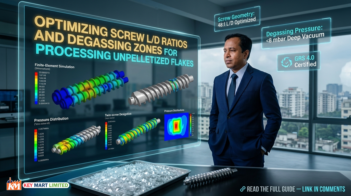 Direct Flake Extrusion Screw Design: Optimizing L/D & Degassing