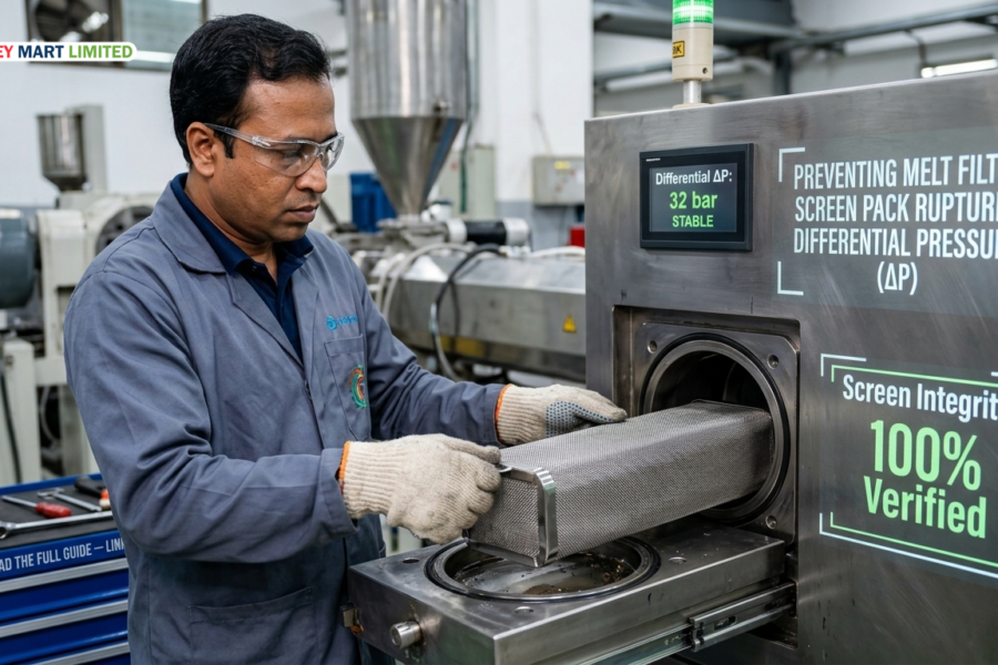 Extruder Screen Pack Pressure in rPET: Preventing Filter Ruptures