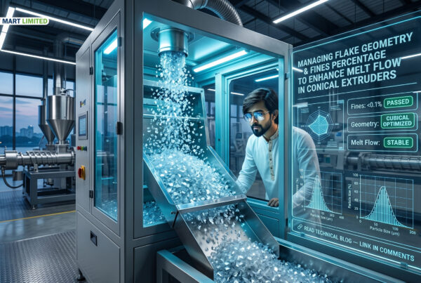 Flake Geometry & Fines Percentage: Enhancing Melt Flow in Conical Extruders