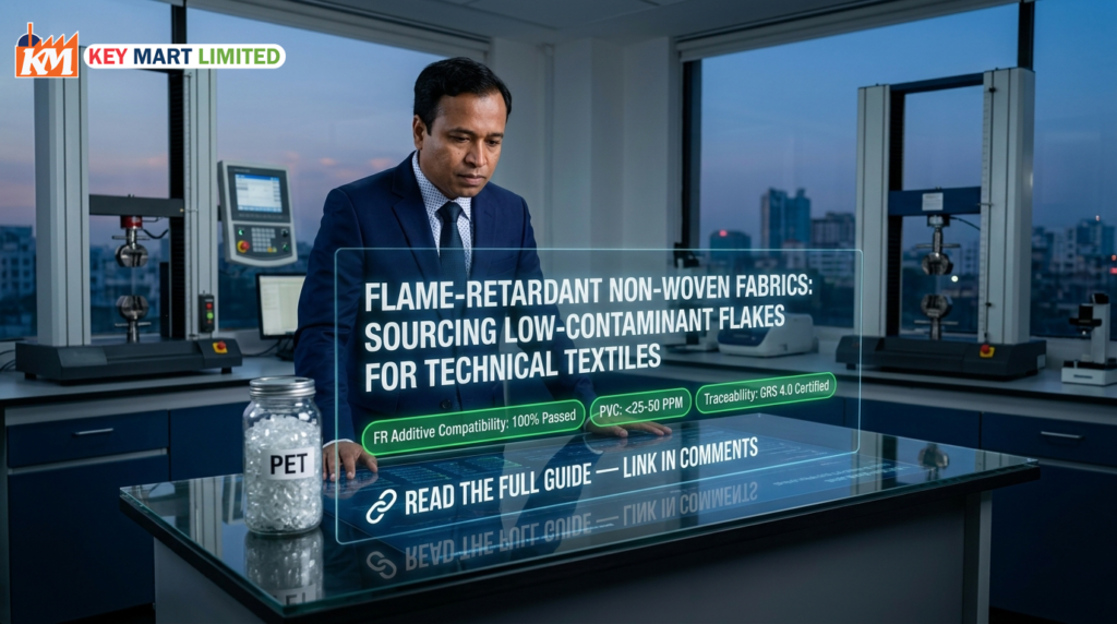 Flame-Retardant Non-Wovens: Sourcing Low-Contaminant rPET Flakes
