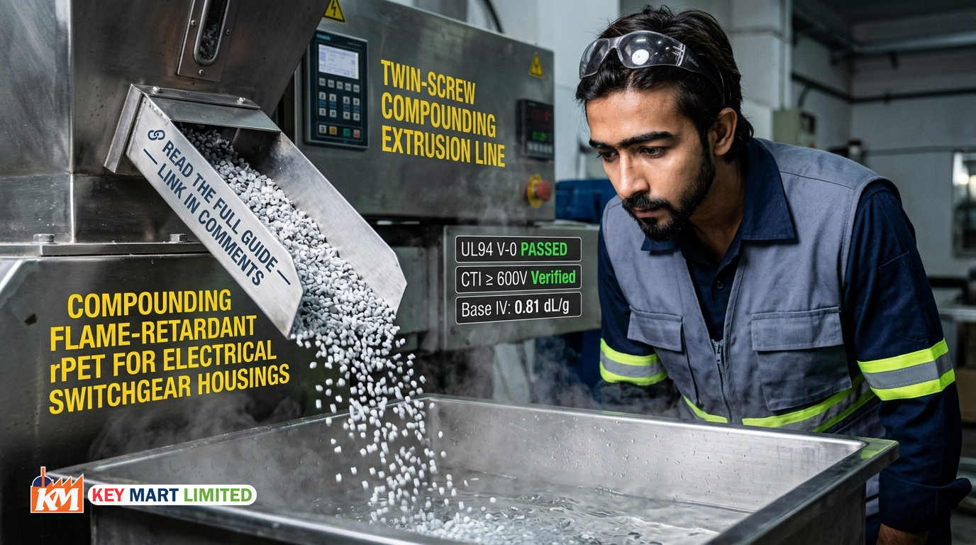 Flame Retardant rPET Compounding: High-IV Flakes for Switchgear