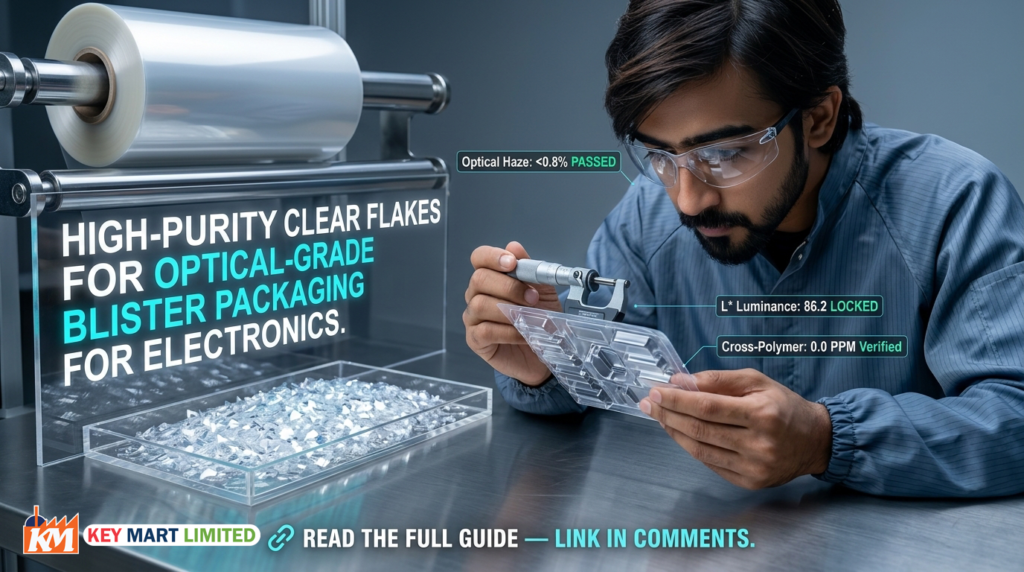 Optical Grade rPET Packaging Sheet: High-Purity Flakes for Blister Packs