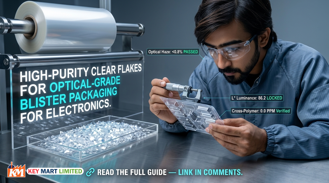 Optical Grade rPET Packaging Sheet: High-Purity Flakes for Blister Packs