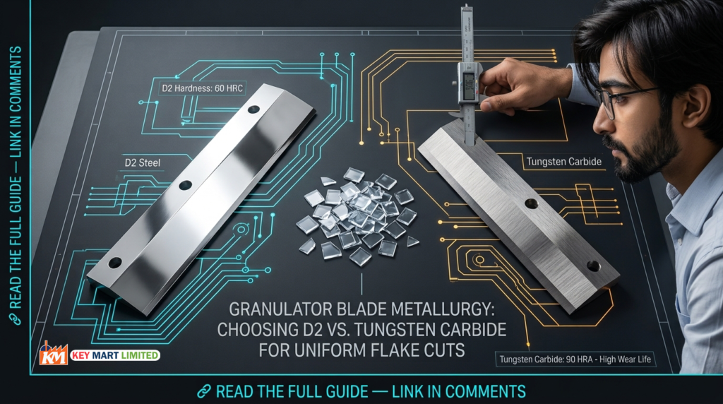 PET Granulator Blade Wear Resistance: D2 vs. Tungsten Carbide