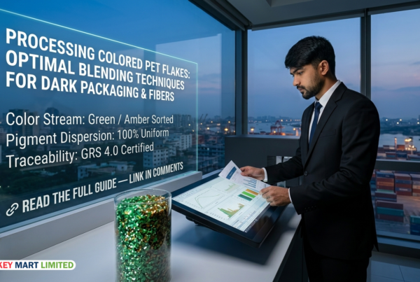 Processing Colored PET Flakes: Blending for Dark Packaging & Fibers