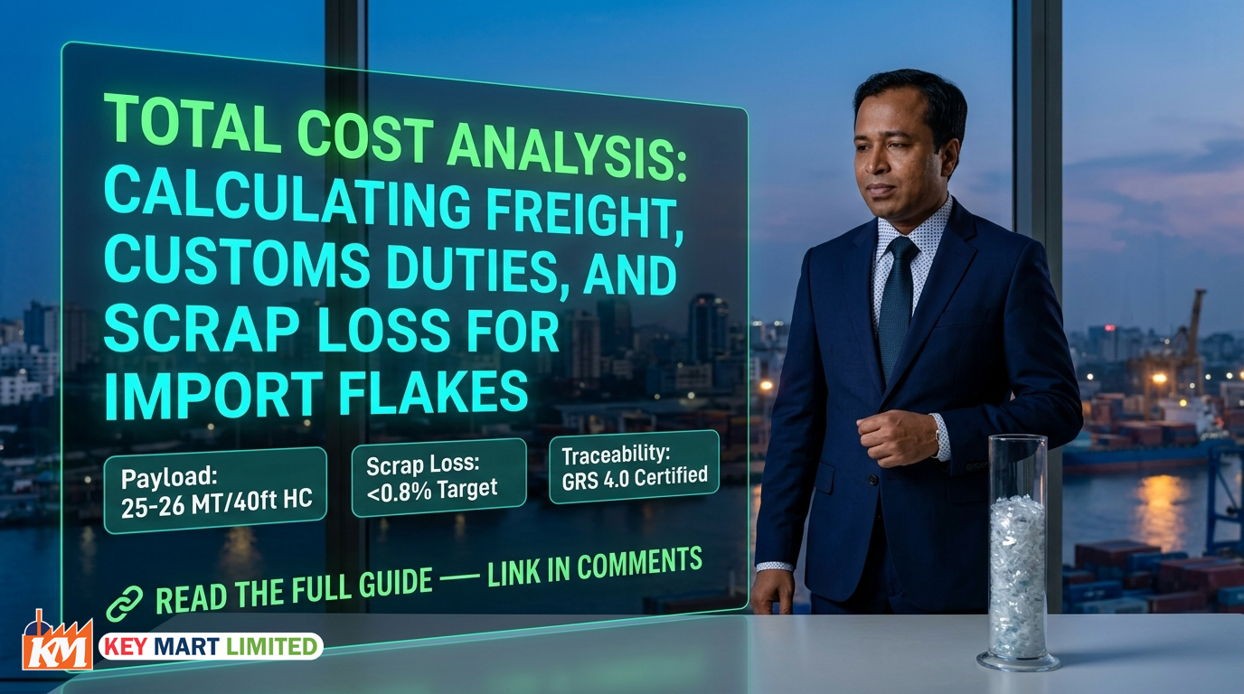 Total Cost Analysis: Freight, Tariffs & Scrap for rPET Flakes