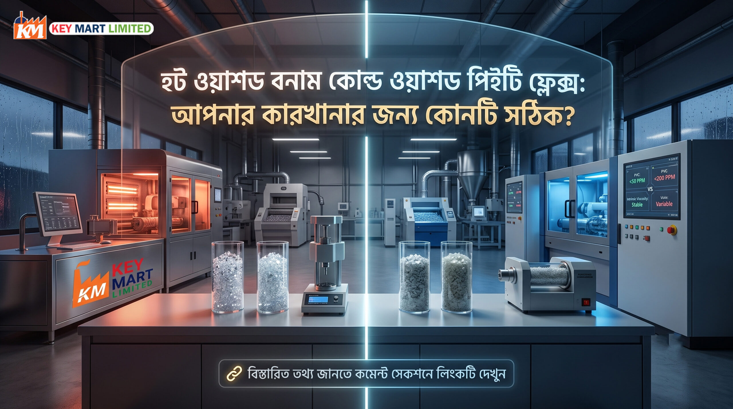 হটওয়াশড বনাম কোল্ড ওয়াশড পিইটি ফ্লেক্স: আপনার কারখানার জন্য কোনটি সঠিক