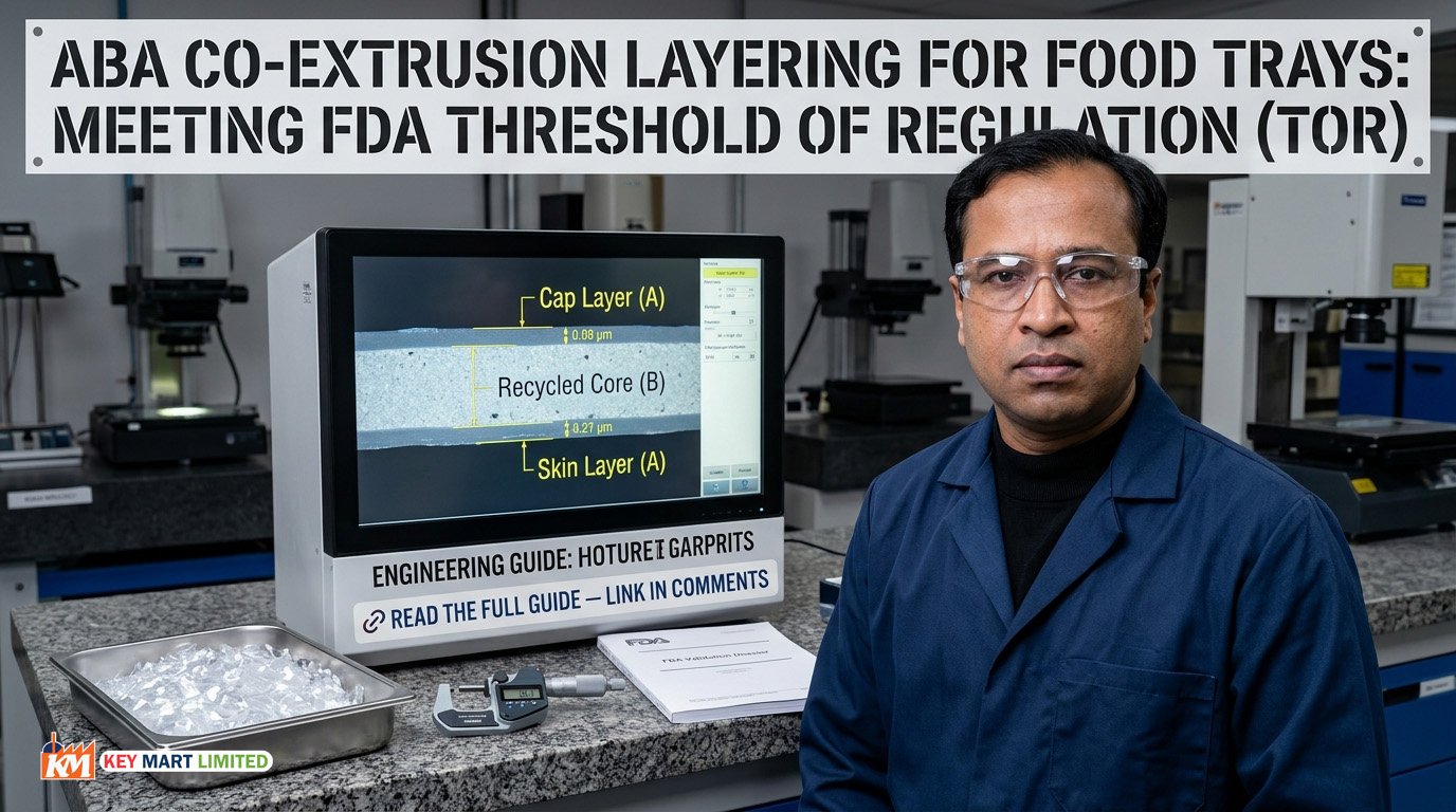 ABA Sheet Extrusion for FDA Food Packaging: Meeting TOR Limits