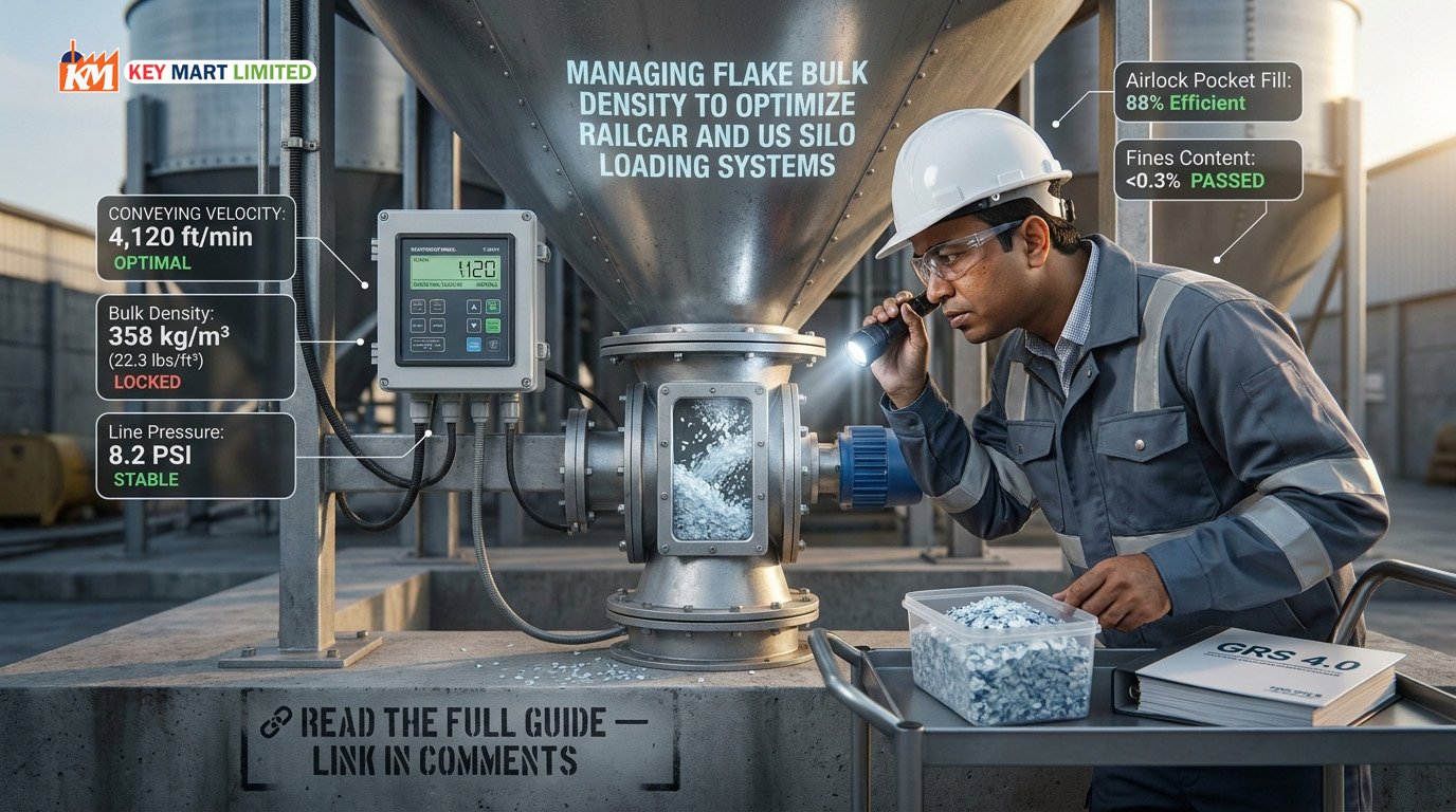 Bulk Density in PET Flakes: US Pneumatic Conveying & Silo Guide
