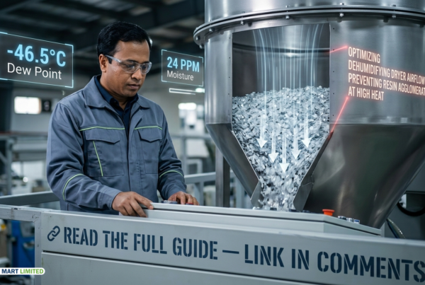 Dehumidifying Dryer PET Flake Clumping: Preventing Hopper Bridging