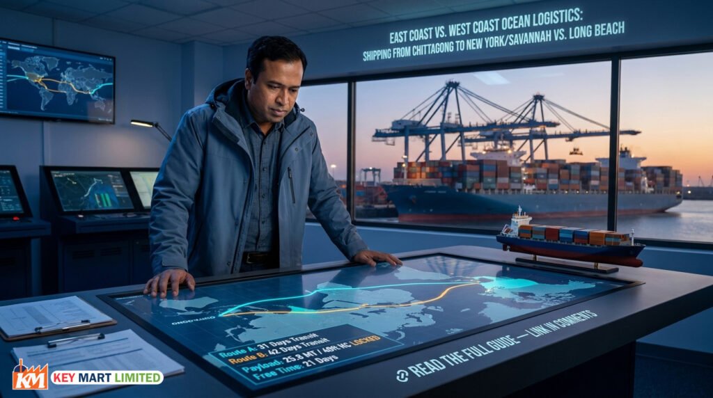 Ocean Freight Recycled Plastic to US Ports: East Coast vs. West Coast