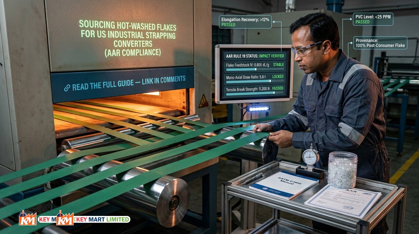 PET Flakes for Strapping: Meeting Association of American Railroads Rules
