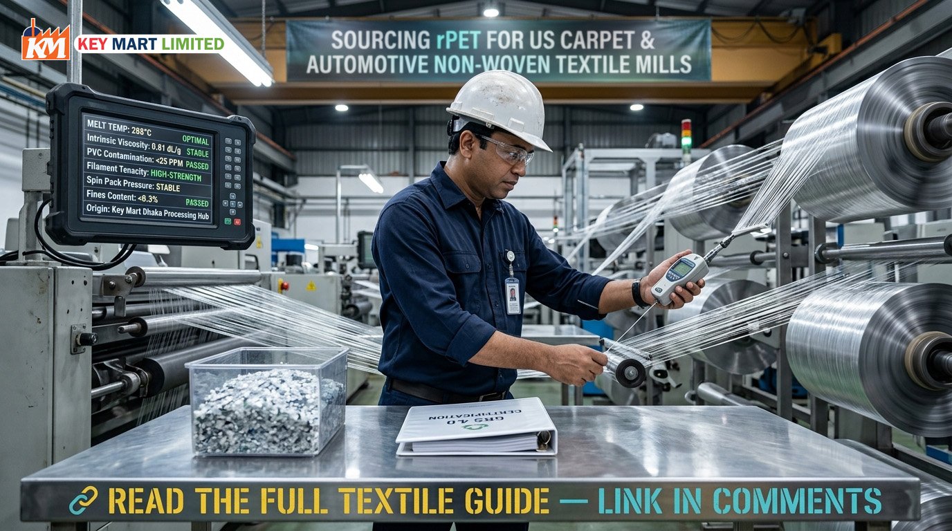 Recycled PET Flakes for Synthetic Carpet Yarn US: Textile Sourcing